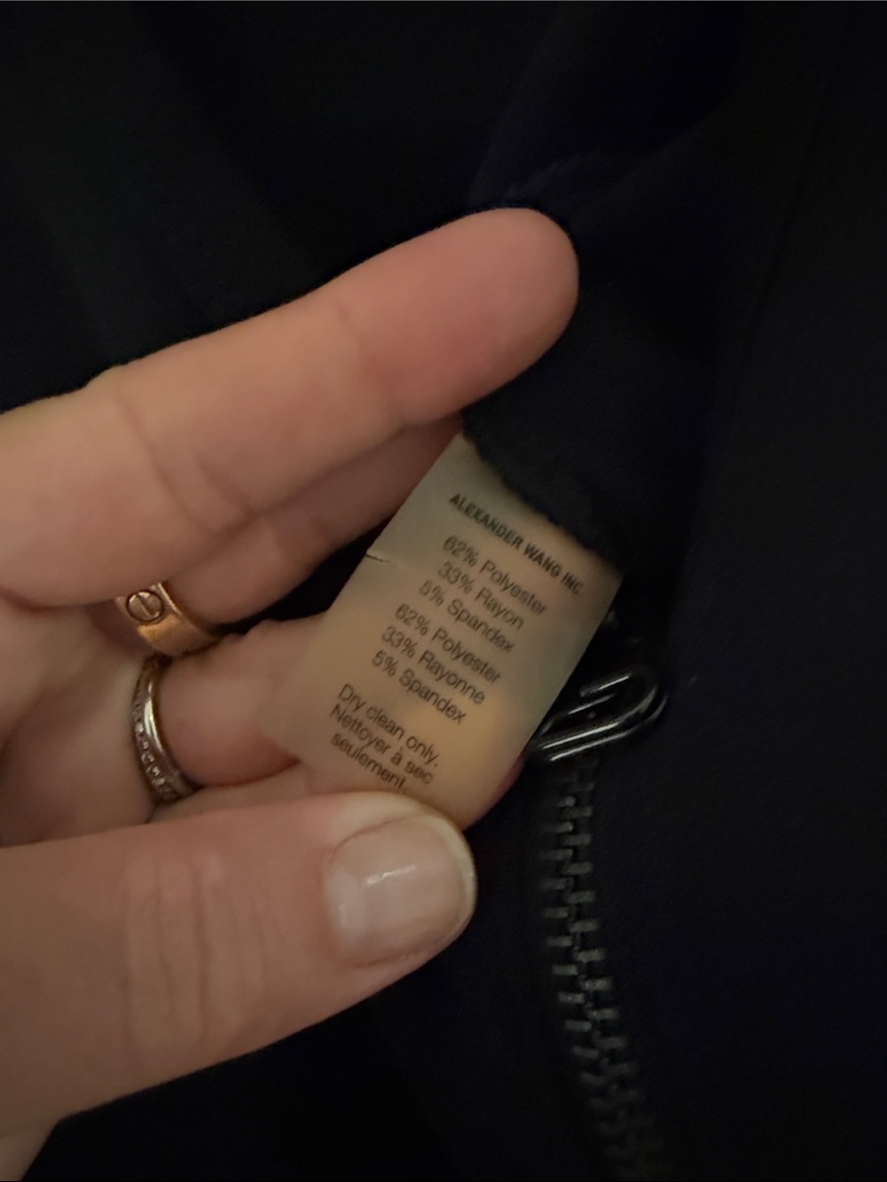 Alexander Wang Zip-Front Black Dress - Picture 5 of 6
